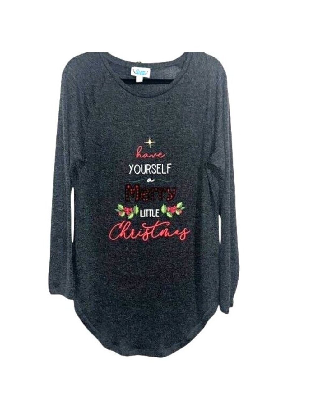 Rockin Around Long Sleeve "Have Yourself A Merry Little Christmas" Graphic Shirt